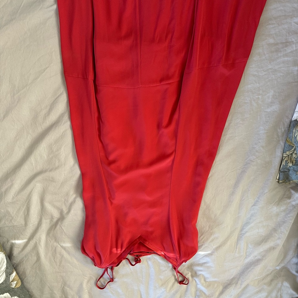 Elegant Red WHBM Satin Dress